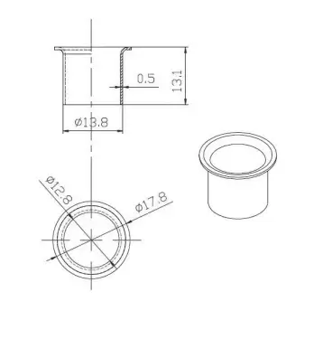 Click Here To Enlarge This Photo Of NS.E Newstar Budget Lock Open Ferrule Escutcheon