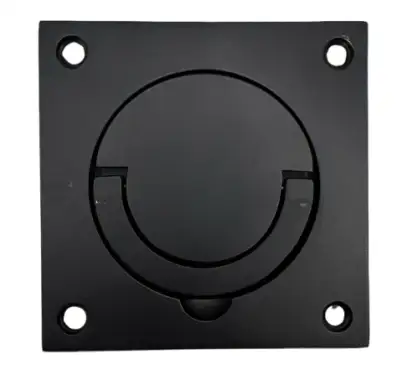 Click Here To Enlarge This Photo Of SCH.BLK Newstar BARY® 89mm x 89mm Squash Court Flush Handle - Black