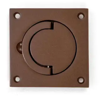 SCH.BRZ Newstar BARY® 89mm x 89mm Squash Court Flush Handle - Bronze