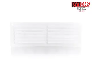 LV68FWH Rytons 9" x 3" White Plastic Louvred Vent c/w Flyscreen