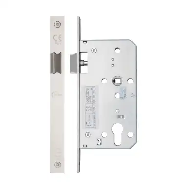 Click Here To Enlarge This Photo Of Eclipse 71411 DIN Latch 60mm - (22mm Square Forend) - Satin Stainless Steel