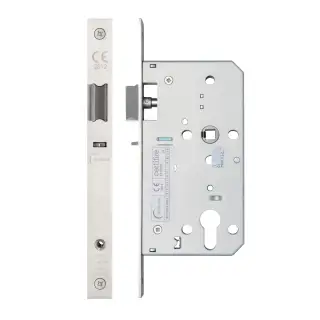 Eclipse 71414 DIN Nightlatch 60mm - (22mm Square Forend) - Satin Stainless Steel