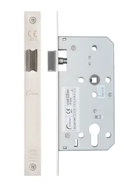 Click Here To Enlarge This Photo Of Eclipse 71431 DIN Latch 55mm - (24mm Square Forend) - Satin Stainless Steel