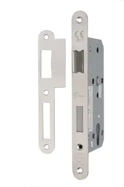 Click Here To Enlarge This Photo Of Eclipse 71440 DIN Euro Sashlock 55mm - (24mm Radius Forend) - Satin Stainless Steel