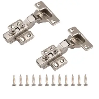 Eclipse 99014 35mm NP Clip On Soft Close Cabinet Hinge 105° Half Overlay - Pack of 2