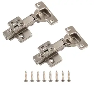 Eclipse 99020 35mm NP Clip On 3D Soft Close Cabinet Hinge 105° Full Overlay - Pack of 2