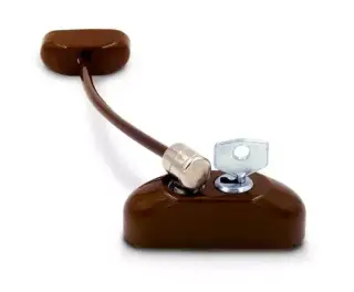 TSSCWRBROWN - TSS British Standard Cable Window Restrictor - Brown