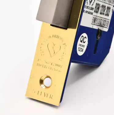 Click Here To Enlarge This Photo Of TSSRETROMDL3B - TSS Retro Fit British Standard 5 Lever Mortice Deadlock 79mm Polished Brass (Chubb 3G114E)