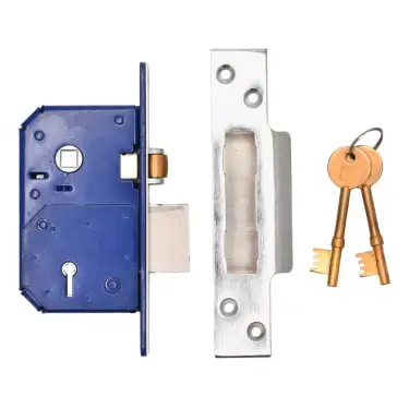 Click Here To Enlarge This Photo Of TSSRETROMSL25S - TSS Retro Fit British Standard 5 Lever Mortice Sashlock 67mm Satin Chrome (Chubb 3K74E)