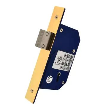 Click Here To Enlarge This Photo Of TSSRETROUPMDL3B - TSS British Standard Retro Fit 5 Lever Upright Mortice Deadlock 73mm Polished Brass (Chubb 3G110)