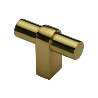 C2482-PB Heritage Brass Industrial T-Bar Cabinet Knob Polished Brass Finish