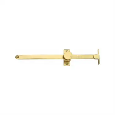 Click Here To Enlarge This Photo Of V991 10-ULB Heritage Brass Casement Stay Sliding Design 10" Unlacquered Brass Finish