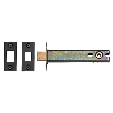 Click Here To Enlarge This Photo Of YKBDB5N-BLK M.Marcus York Architectural Tubular Bathroom Deadbolt 5" Matt  Black Finish