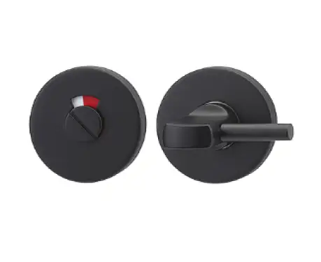 Click Here To Enlarge This Photo Of AR961/69D-BLK Hoppr Arrone SS304 Disabled Indicator & Turn on 6mm Rose - Matt Black (50026963)