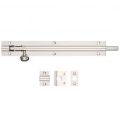 FB58PN - Zoo Hardware Fulton & Bray Architectural Barrel Bolt 200mm x 30mm Polished Nickel