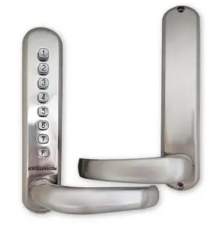 BORG Locks BL6000 SS Heavy Duty Narrow Stile Digital Lock with Free Passage Mode - Stainless Steel