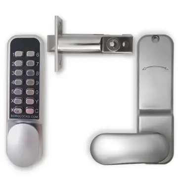 Click Here To Enlarge This Photo Of BORG Locks BL2001 ECP SC Light Duty Digital Lock with Easicode Pro Coding Chamber (60mm Latch) - Satin Chrome