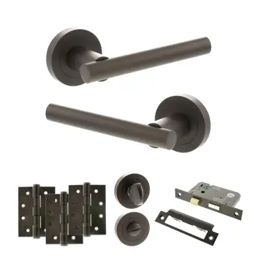 Click Here To Enlarge This Photo Of Atlantic - S28RUDB STATUS Nebraska Door Handle Pack - Urban Dark Bronze