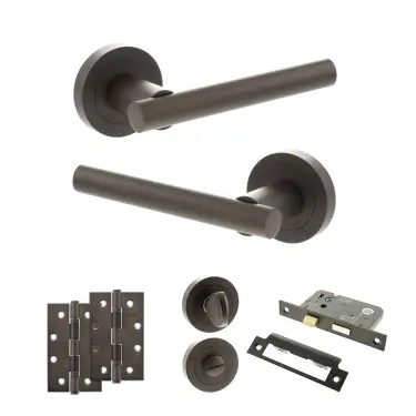 Click Here To Enlarge This Photo Of Atlantic - S28RUDB STATUS Nebraska Door Handle Pack - Urban Dark Bronze
