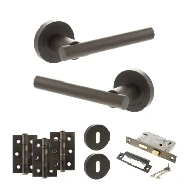 Click Here To Enlarge This Photo Of Atlantic - S28RUDB STATUS Nebraska Door Handle Pack - Urban Dark Bronze