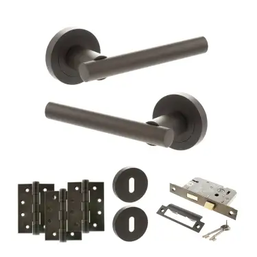 Click Here To Enlarge This Photo Of Atlantic - S28RUDB STATUS Nebraska Door Handle Pack - Urban Dark Bronze