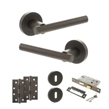 Click Here To Enlarge This Photo Of Atlantic - S28RUDB STATUS Nebraska Door Handle Pack - Urban Dark Bronze