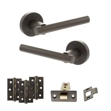 Click Here To Enlarge This Photo Of Atlantic - S28RUDB STATUS Nebraska Door Handle Pack - Urban Dark Bronze
