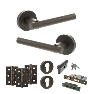 Click Here To Enlarge This Photo Of Atlantic - S28RUDB STATUS Nebraska Door Handle Pack - Urban Dark Bronze