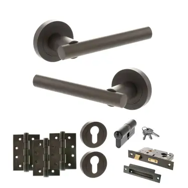 Click Here To Enlarge This Photo Of Atlantic - S28RUDB STATUS Nebraska Door Handle Pack - Urban Dark Bronze