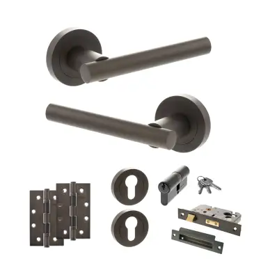 Click Here To Enlarge This Photo Of Atlantic - S28RUDB STATUS Nebraska Door Handle Pack - Urban Dark Bronze