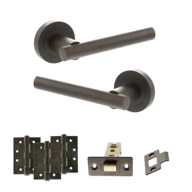 Click Here To Enlarge This Photo Of Atlantic - S28RUDB STATUS Nebraska Door Handle Pack - Urban Dark Bronze