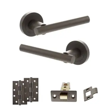 Click Here To Enlarge This Photo Of Atlantic - S28RUDB STATUS Nebraska Door Handle Pack - Urban Dark Bronze