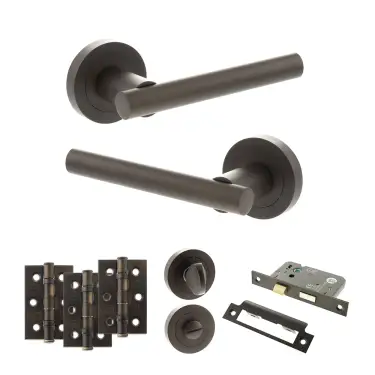 Click Here To Enlarge This Photo Of Atlantic - S28RUDB STATUS Nebraska Door Handle Pack - Urban Dark Bronze