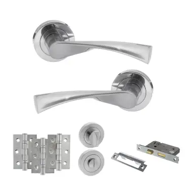 Click Here To Enlarge This Photo Of Atlantic - S34RSC STATUS Colorado Door Handle Pack - Satin Chrome