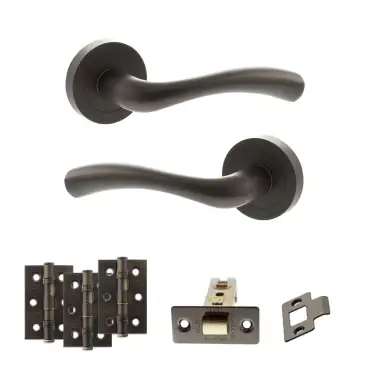 Click Here To Enlarge This Photo Of Atlantic - S35RUDB STATUS Texas Door Handle Pack - Urban Dark Bronze