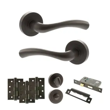 Click Here To Enlarge This Photo Of Atlantic - S35RUDB STATUS Texas Door Handle Pack - Urban Dark Bronze