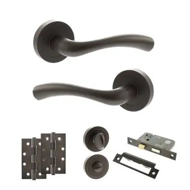 Click Here To Enlarge This Photo Of Atlantic - S35RUDB STATUS Texas Door Handle Pack - Urban Dark Bronze