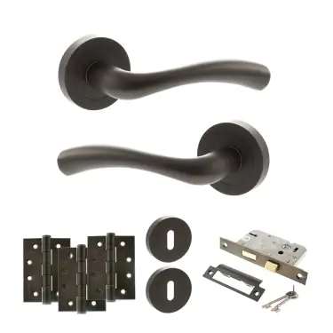 Click Here To Enlarge This Photo Of Atlantic - S35RUDB STATUS Texas Door Handle Pack - Urban Dark Bronze