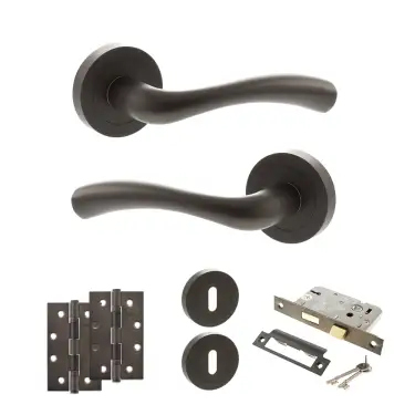 Click Here To Enlarge This Photo Of Atlantic - S35RUDB STATUS Texas Door Handle Pack - Urban Dark Bronze