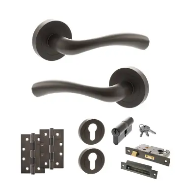 Click Here To Enlarge This Photo Of Atlantic - S35RUDB STATUS Texas Door Handle Pack - Urban Dark Bronze
