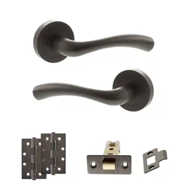 Click Here To Enlarge This Photo Of Atlantic - S35RUDB STATUS Texas Door Handle Pack - Urban Dark Bronze