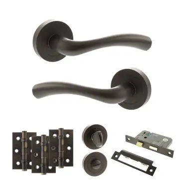 Click Here To Enlarge This Photo Of Atlantic - S35RUDB STATUS Texas Door Handle Pack - Urban Dark Bronze