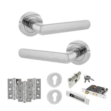 Click Here To Enlarge This Photo Of Atlantic - S42RPC STATUS Carolina Door Handle Pack - Polished Chrome