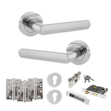 Click Here To Enlarge This Photo Of Atlantic - S42RPC STATUS Carolina Door Handle Pack - Polished Chrome