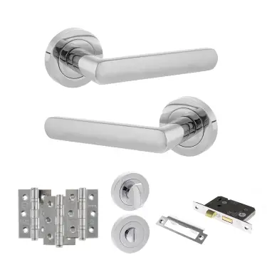 Click Here To Enlarge This Photo Of Atlantic - S42RPC STATUS Carolina Door Handle Pack - Polished Chrome