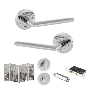 Click Here To Enlarge This Photo Of Atlantic - S43RPC STATUS Alabama Door Handle Pack - Polished Chrome