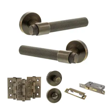 Click Here To Enlarge This Photo Of Atlantic - SPR160AB Senza Pari Andretta Door Handle Pack - Antique Brass