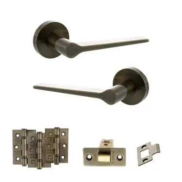 Click Here To Enlarge This Photo Of Atlantic - SPR180AB Senza Pari Laviano Door Handle Pack - Antique Brass