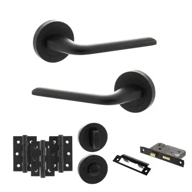 Click Here To Enlarge This Photo Of Atlantic - ECO60MB Eco Surf Door Handle Pack - Matt Black