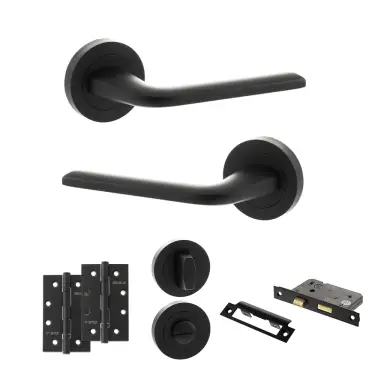 Click Here To Enlarge This Photo Of Atlantic - ECO60MB Eco Surf Door Handle Pack - Matt Black